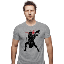 Load image into Gallery viewer, Shirts Fitted Shirts, Mens / Small / Sports Grey Crimson snake
