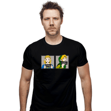 Load image into Gallery viewer, Shirts Fitted Shirts, Mens / Small / Black Arrested In Hyrule
