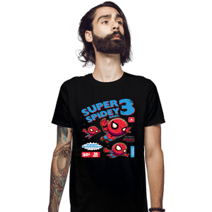 Secret_Shirts Fitted Shirts, Mens / Small / Black Super Spider Bros