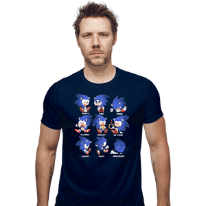 Secret_Shirts Fitted Shirts, Mens / Small / Navy Hedgehog!
