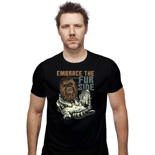 Daily_Deal_Shirts Fitted Shirts, Mens / Small / Black Wookie Cat