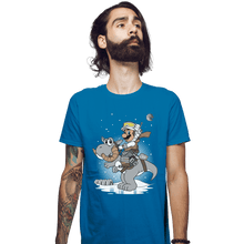 Load image into Gallery viewer, Secret_Shirts Fitted Shirts, Mens / Small / Sapphire Mushroom Kingdom Strikes Back

