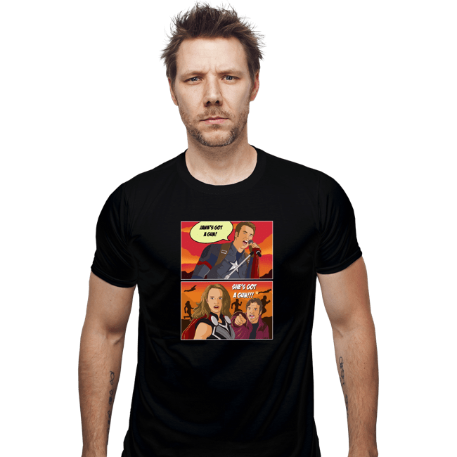 Daily_Deal_Shirts Fitted Shirts, Mens / Small / Black Not Another Superhero Movie