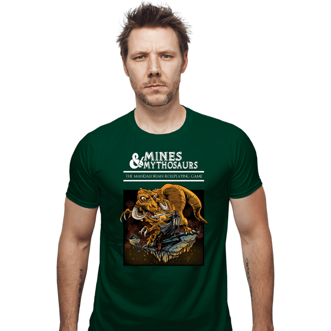 Secret_Shirts Fitted Shirts, Mens / Small / Irish Green Mines And Mithosaurs