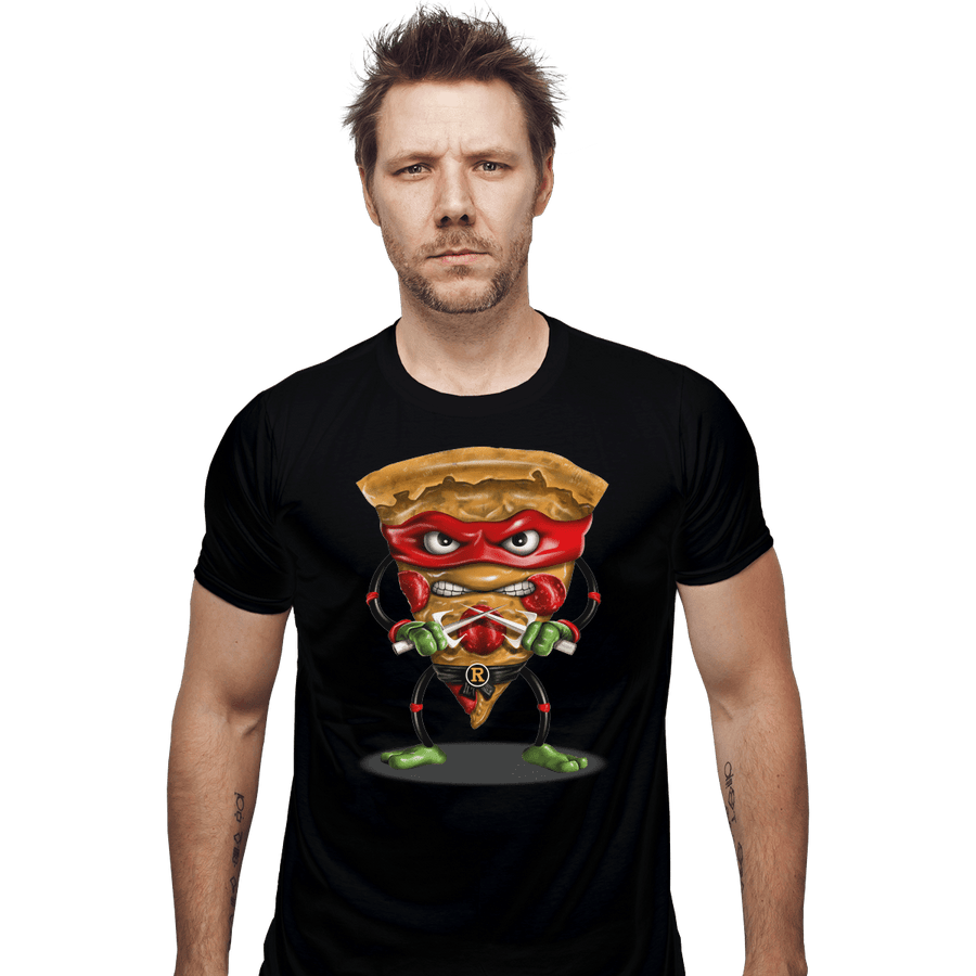 Shirts Fitted Shirts, Mens / Small / Black Ninja Pizza