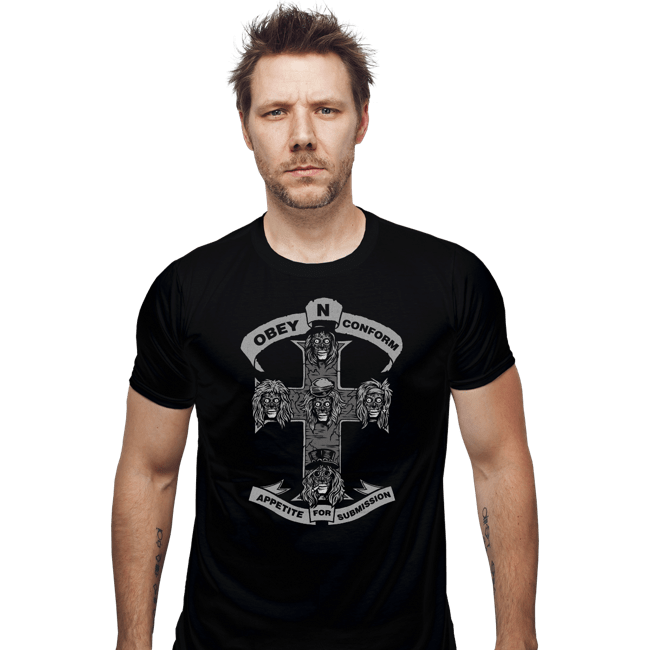 Shirts Fitted Shirts, Mens / Small / Black Obey N Conform