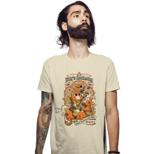 Load image into Gallery viewer, Daily_Deal_Shirts Fitted Shirts, Mens / Small / Sand Kitty&#39;s Awakening
