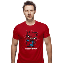Load image into Gallery viewer, Shirts Fitted Shirts, Mens / Small / Red Hello Porker
