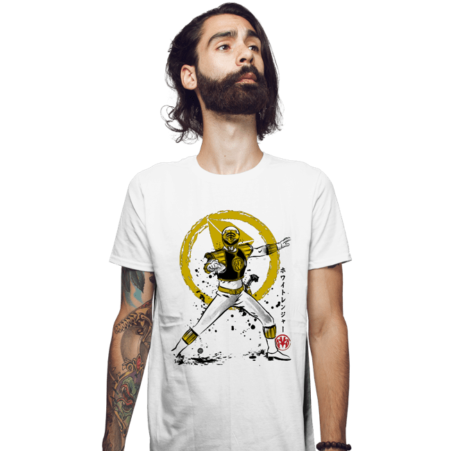 Daily_Deal_Shirts Fitted Shirts, Mens / Small / White White Ranger Sumi-e