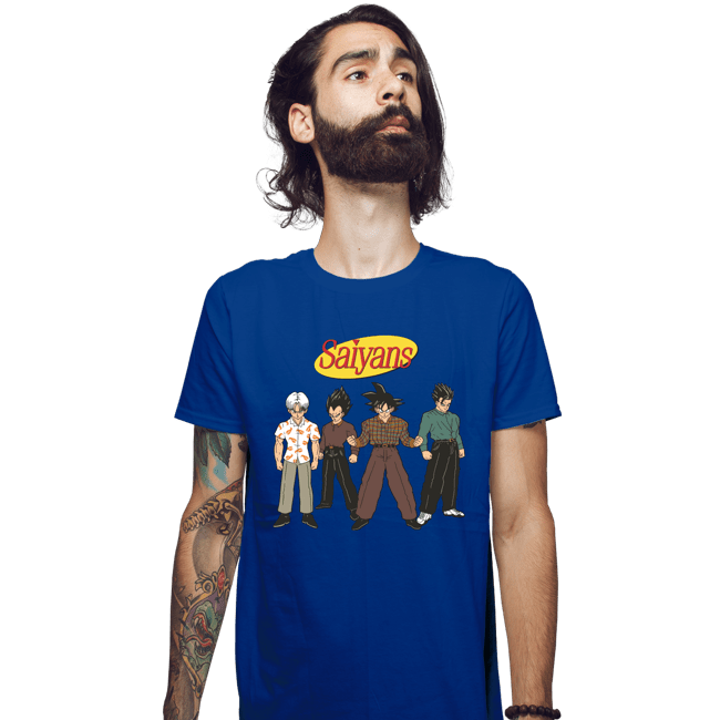 Secret_Shirts Fitted Shirts, Mens / Small / Royal Blue Saiyanfeld
