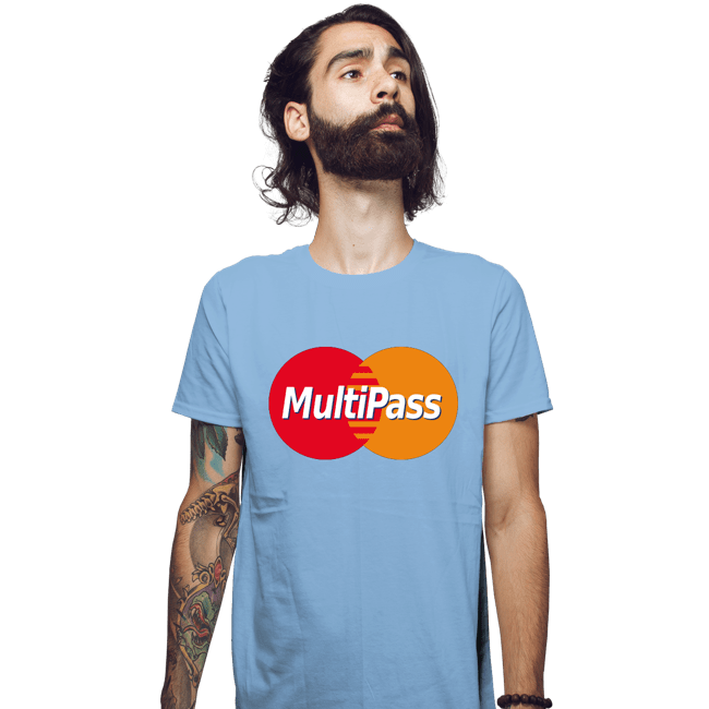 Daily_Deal_Shirts Fitted Shirts, Mens / Small / Powder Blue Multipass Card