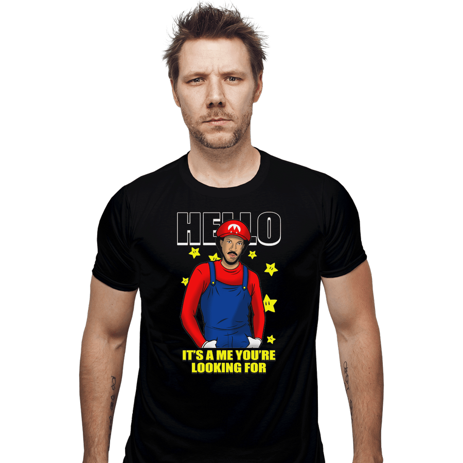 Shirts Fitted Shirts, Mens / Small / Black It's A Me You're Looking For