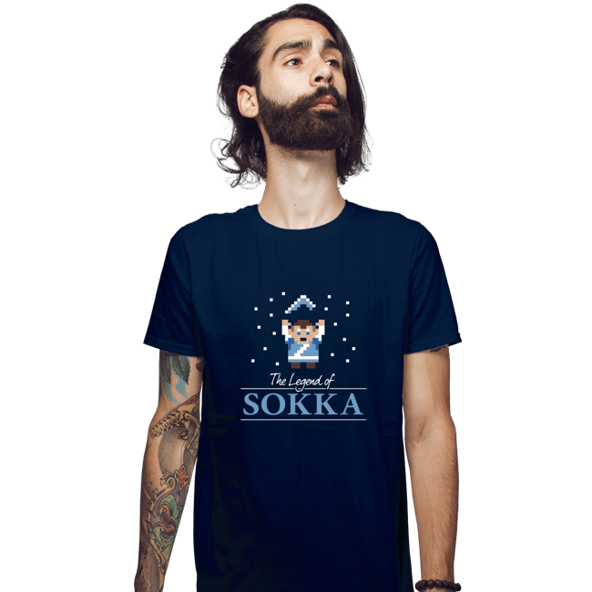 Shirts Fitted Shirts, Mens / Small / Navy The Legend Of Sokka