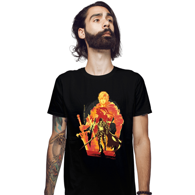 Daily_Deal_Shirts Fitted Shirts, Mens / Small / Black Flames Of Fates