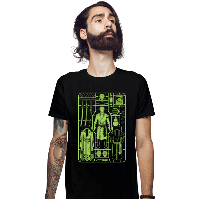 Daily_Deal_Shirts Fitted Shirts, Mens / Small / Black Zoro Model Sprue