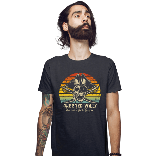 Daily_Deal_Shirts Fitted Shirts, Mens / Small / Dark Heather The Real First Goonie