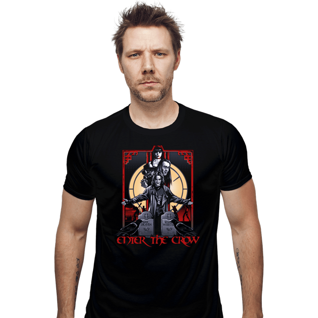 Daily_Deal_Shirts Fitted Shirts, Mens / Small / Black Enter The Crow
