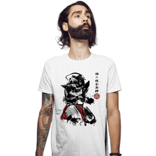 Load image into Gallery viewer, Secret_Shirts Fitted Shirts, Mens / Small / White Alphonse Sumi-e

