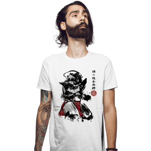 Secret_Shirts Fitted Shirts, Mens / Small / White Alphonse Sumi-e