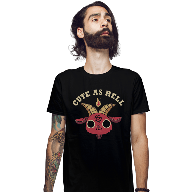 Secret_Shirts Fitted Shirts, Mens / Small / Black Cute As Heck
