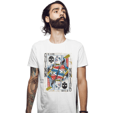 Load image into Gallery viewer, Shirts Fitted Shirts, Mens / Small / White Quinn of Clubs
