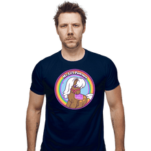 Load image into Gallery viewer, Shirts Fitted Shirts, Mens / Small / Navy My Li&#39;l Pawnee
