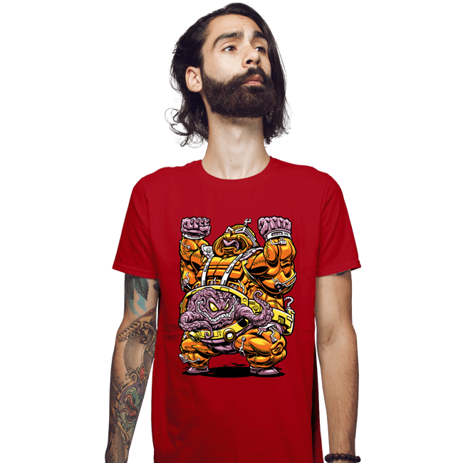Daily_Deal_Shirts Fitted Shirts, Mens / Small / Red Mechanical Madman