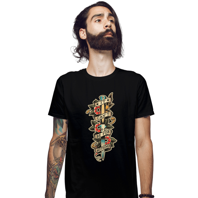 Secret_Shirts Fitted Shirts, Mens / Small / Black It Can't Be For Nothing