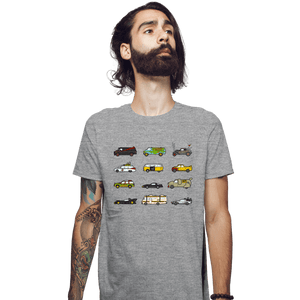 Secret_Shirts Fitted Shirts, Mens / Small / Sports Grey Iconic Cars & Vans