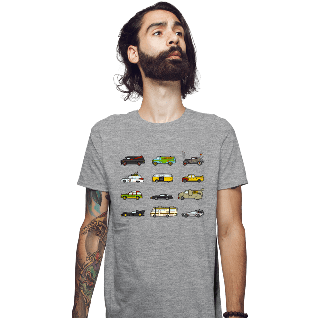 Secret_Shirts Fitted Shirts, Mens / Small / Sports Grey Iconic Cars & Vans