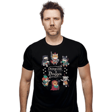 Load image into Gallery viewer, Shirts Fitted Shirts, Mens / Small / Black Dungeons &amp; Doggos
