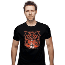 Load image into Gallery viewer, Shirts Fitted Shirts, Mens / Small / Black Sky Dragon
