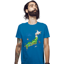 Load image into Gallery viewer, Secret_Shirts Fitted Shirts, Mens / Small / Sapphire Super Japan World Map
