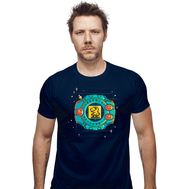 Daily_Deal_Shirts Fitted Shirts, Mens / Small / Navy Digivice