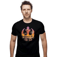 Load image into Gallery viewer, Shirts Fitted Shirts, Mens / Small / Black Rebellion Sunset
