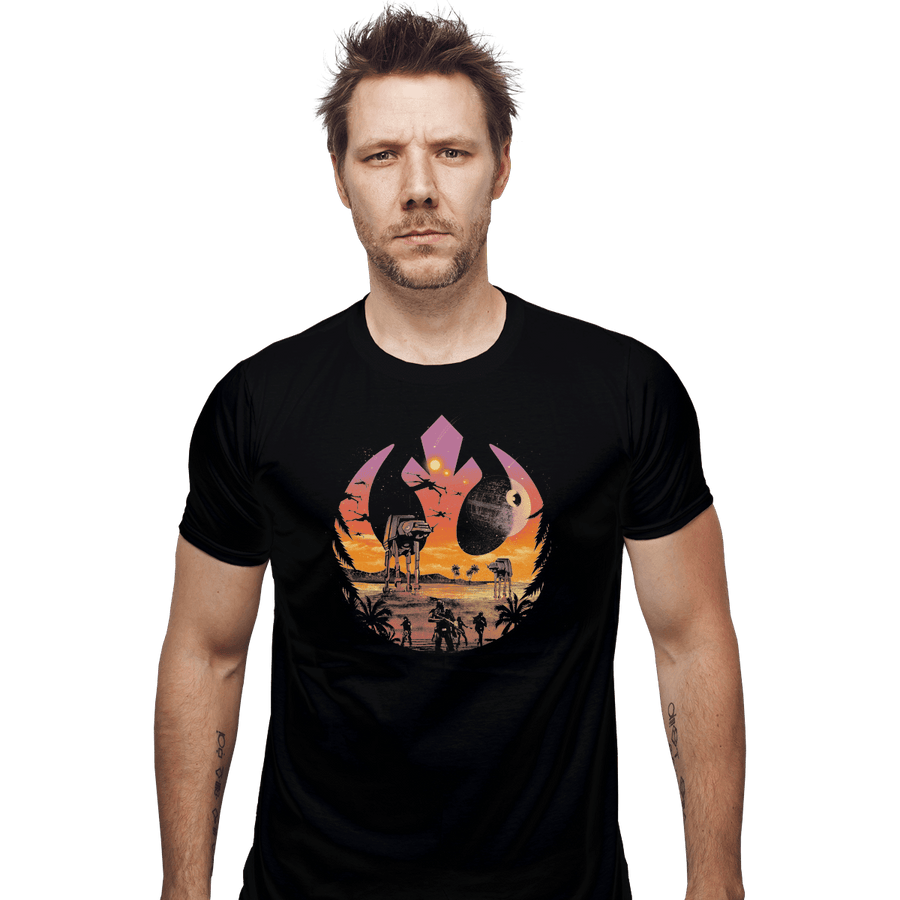 Shirts Fitted Shirts, Mens / Small / Black Rebellion Sunset