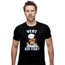 Load image into Gallery viewer, Daily_Deal_Shirts Fitted Shirts, Mens / Small / Black Vert Der Ferk?

