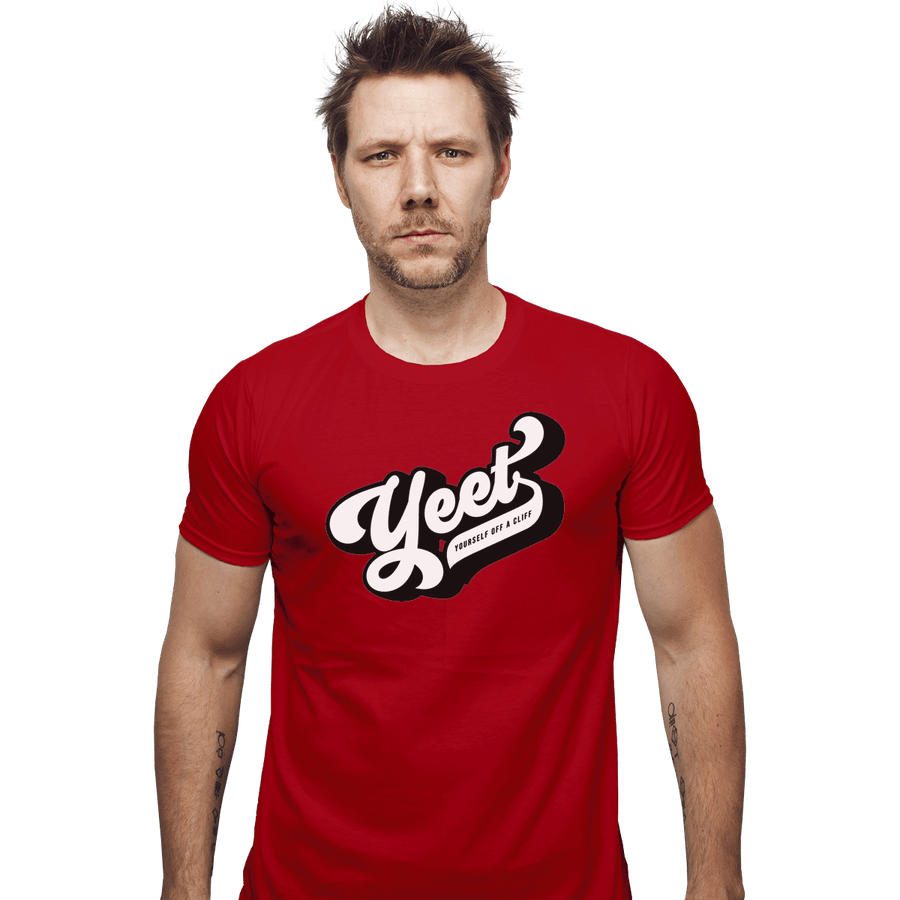 Shirts Fitted Shirts, Mens / Small / Red Yeet Yourself