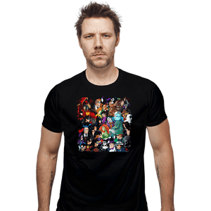 Secret_Shirts Fitted Shirts, Mens / Small / Black Batfam VS Arkham!