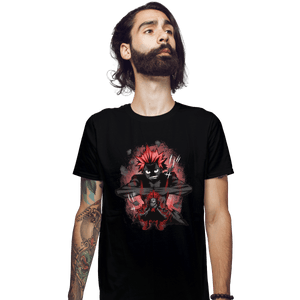 Shirts Fitted Shirts, Mens / Small / Black Red Riot Hero