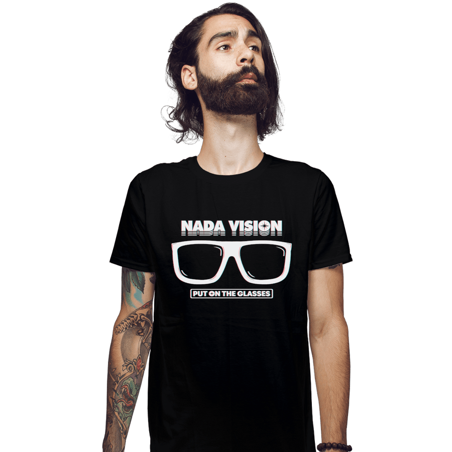 Shirts Fitted Shirts, Mens / Small / Black Nada Vision
