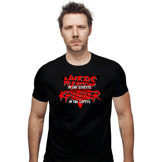 Secret_Shirts Fitted Shirts, Mens / Small / Black Horror In The Streets