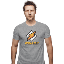 Load image into Gallery viewer, Shirts Fitted Shirts, Mens / Small / Sports Grey Winamp
