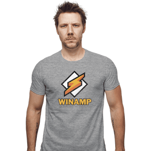 Shirts Fitted Shirts, Mens / Small / Sports Grey Winamp