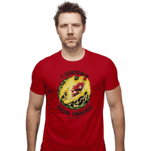 Load image into Gallery viewer, Shirts Fitted Shirts, Mens / Small / Red I Survived Dark Phoenix

