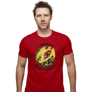 Shirts Fitted Shirts, Mens / Small / Red I Survived Dark Phoenix