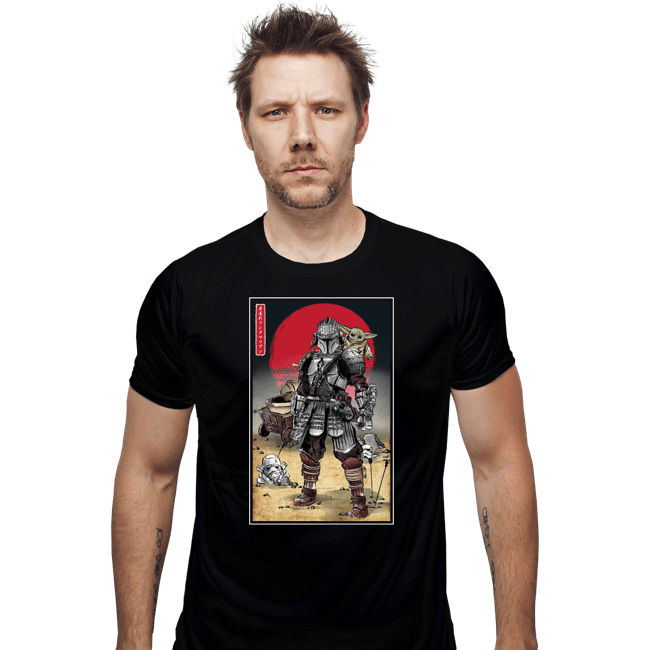 Daily_Deal_Shirts Fitted Shirts, Mens / Small / Black Lone Ronin And Cub