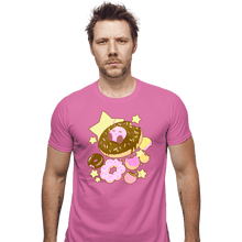 Load image into Gallery viewer, Daily_Deal_Shirts Fitted Shirts, Mens / Small / Azalea Kirby Donuts
