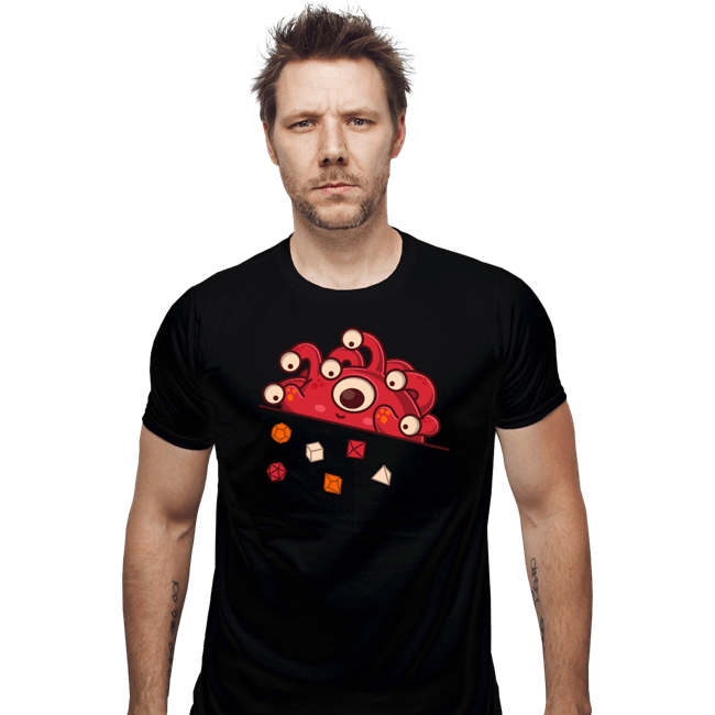 Daily_Deal_Shirts Fitted Shirts, Mens / Small / Black Cute Tyrant Dice