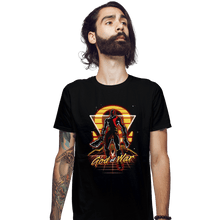 Load image into Gallery viewer, Shirts Fitted Shirts, Mens / Small / Black Retro War God
